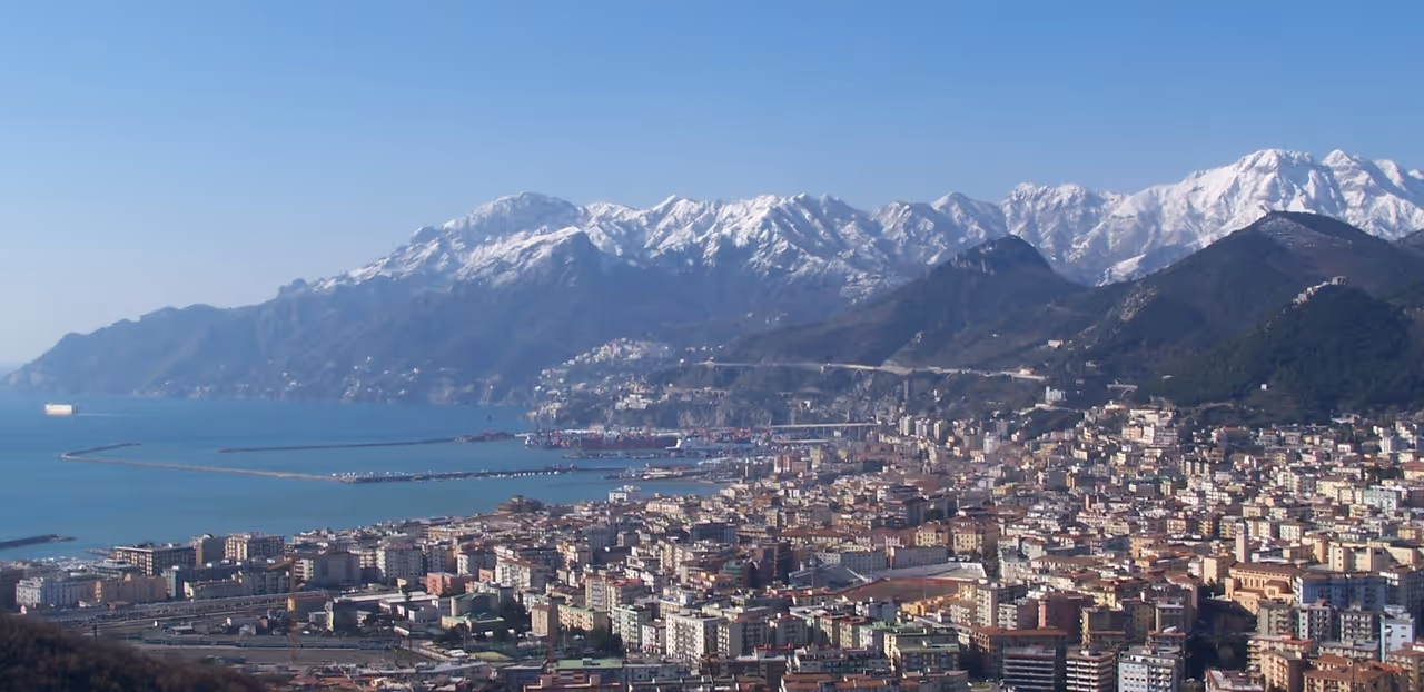 View from Bellara hill in Salerno