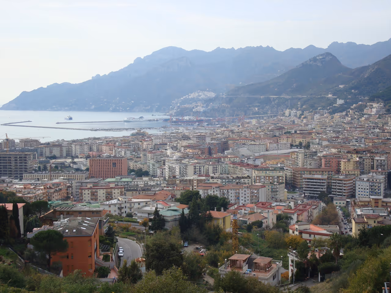 View from Bellara hill in Salerno