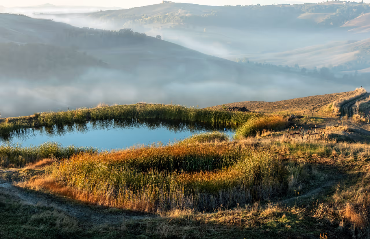 Cycling the crete senesi in Siena