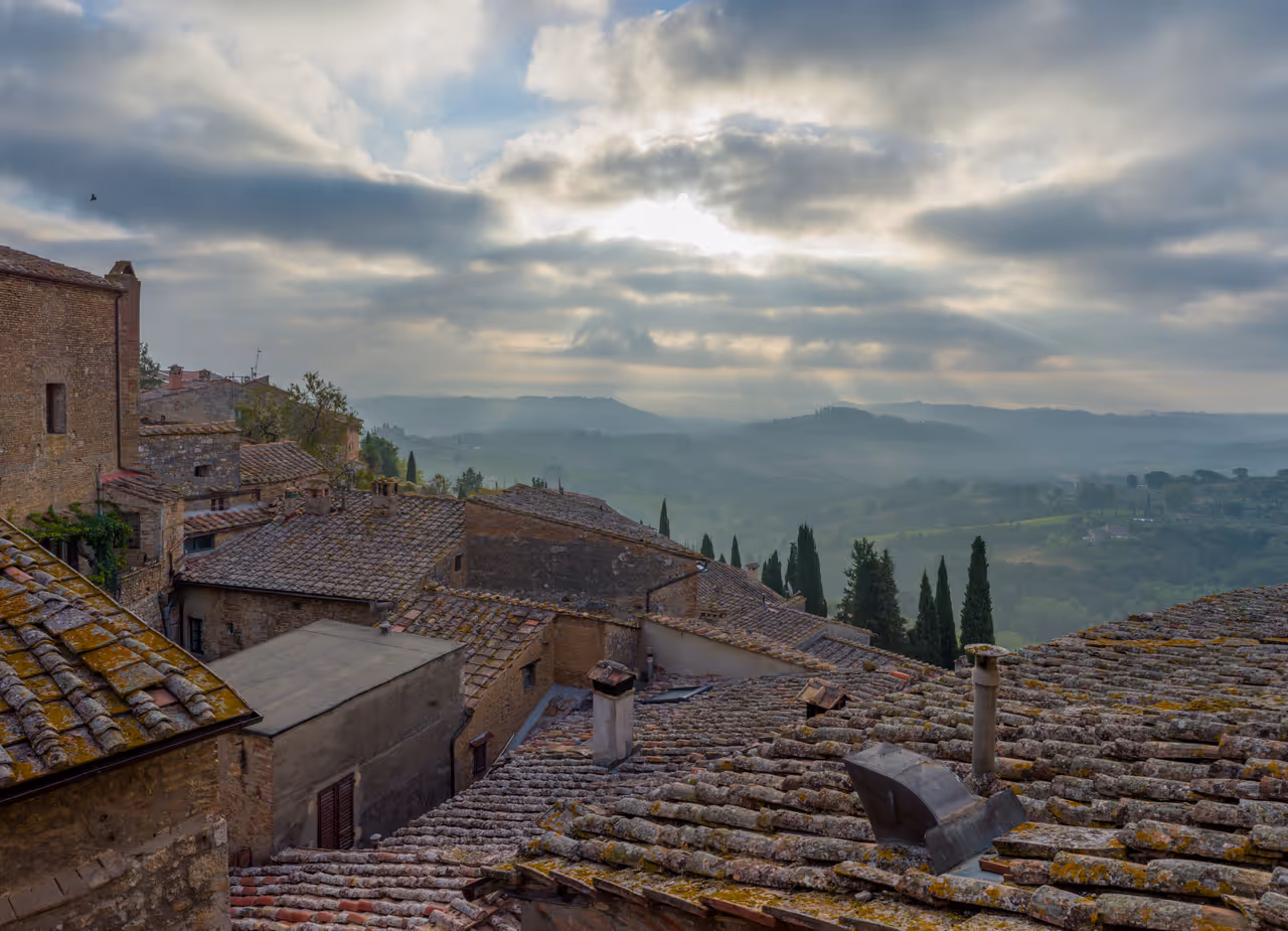 Hiking the via francigena in Siena