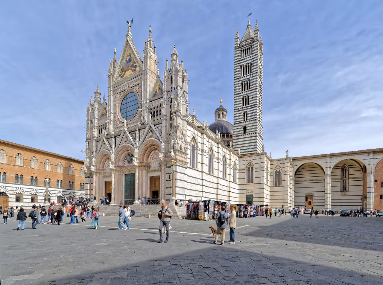 Outside the Cathedral of Siena