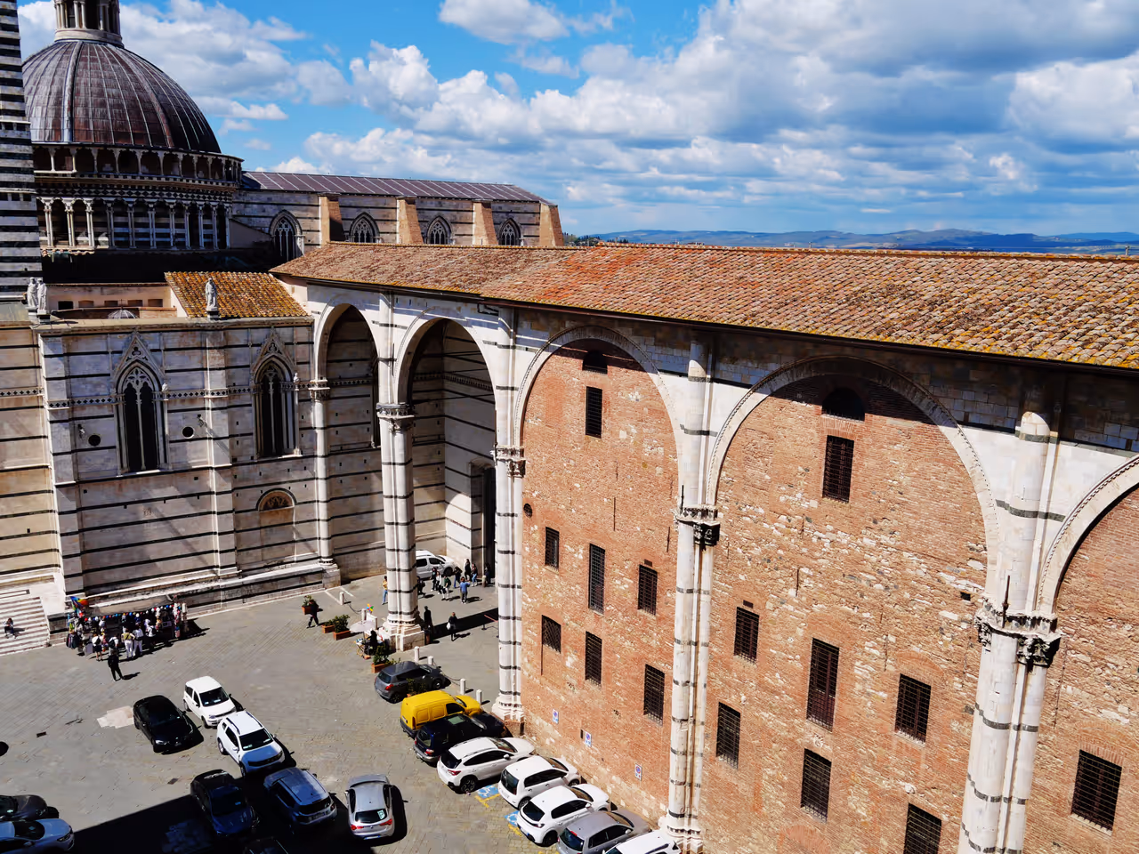 View from the new Cathedral to the planned Transept, Siena