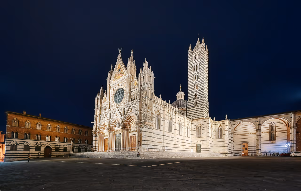 Siena Cathedral at night