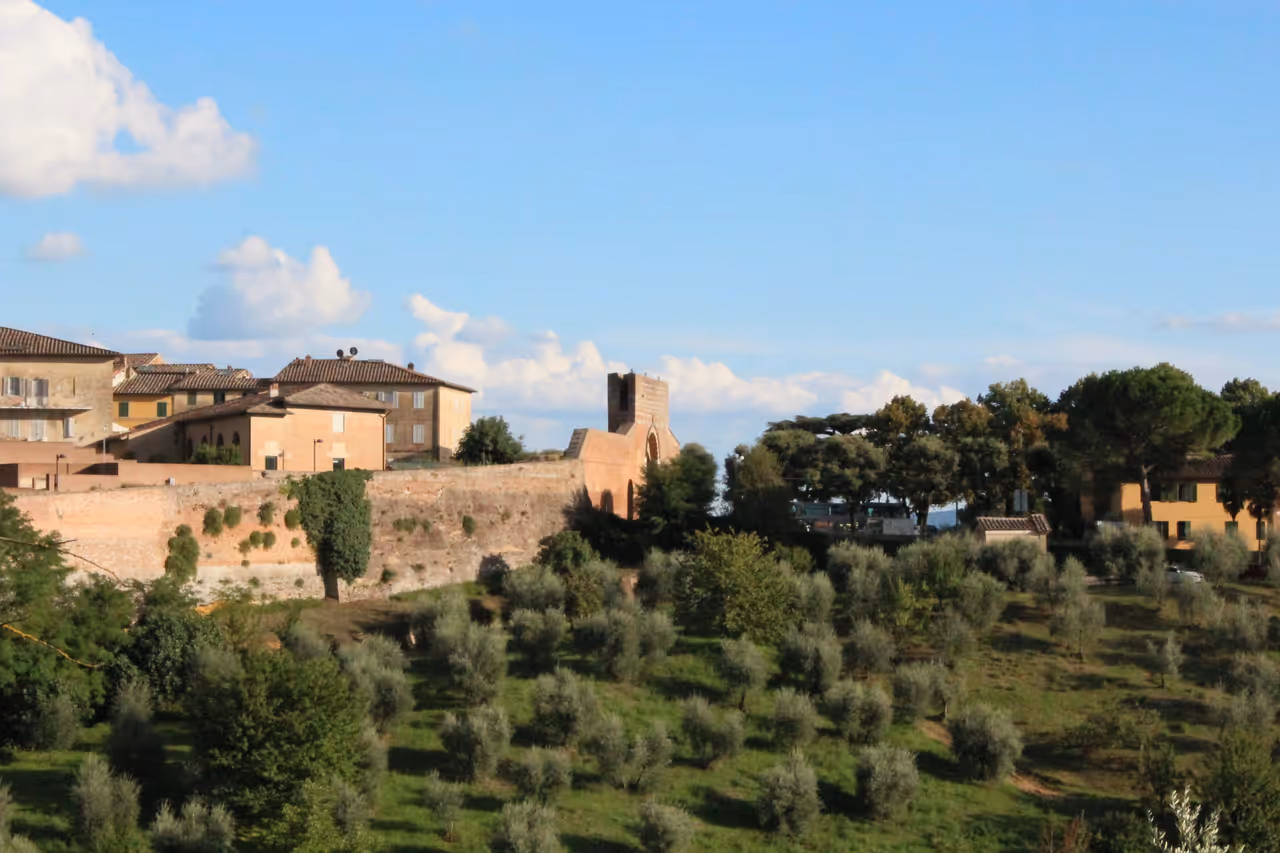 Sienese mountain route cycling in Siena
