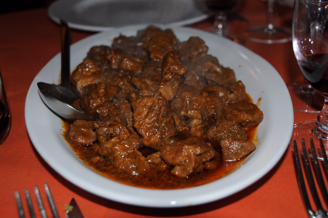 Sienese belted pig charcuterie food in Siena