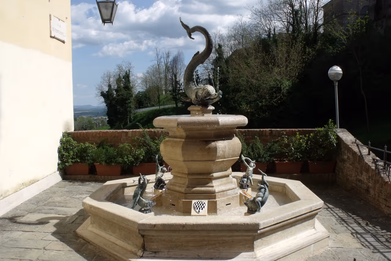 Contrada fountain spotting free activity in Siena