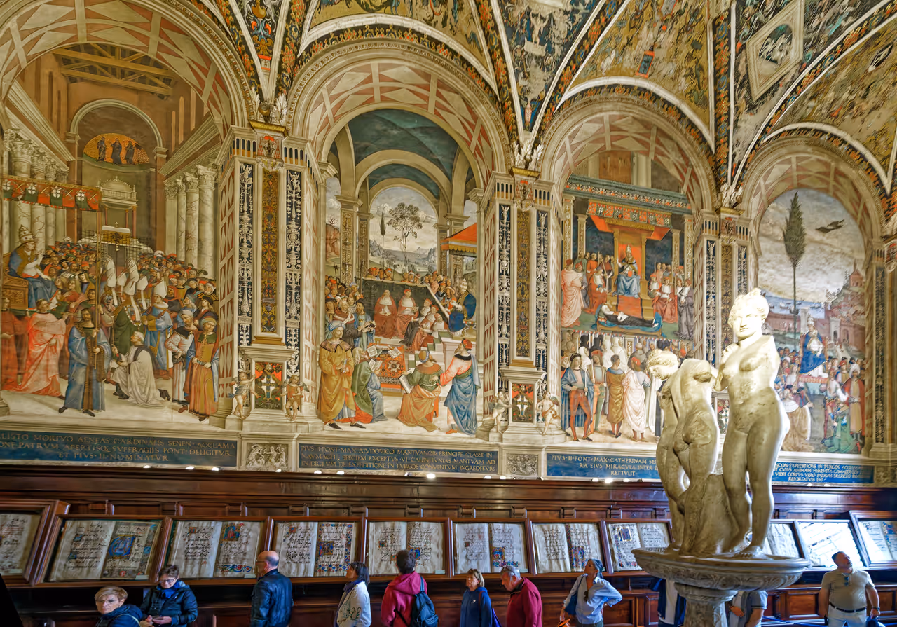 Piccolomini library in Siena