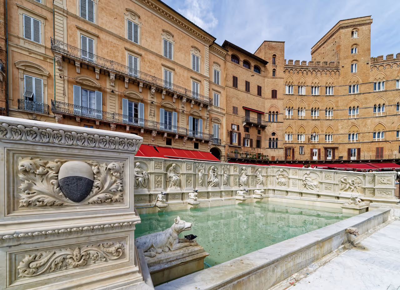 The campo square in Siena