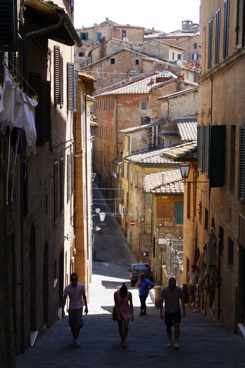 Saint anthony's slope in Siena