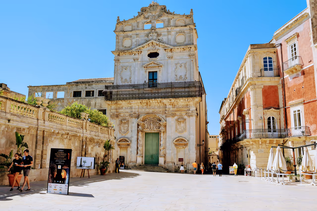 Church of santa lucia alla badia in Syracuse