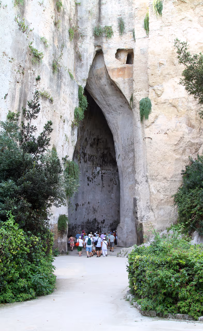 Ear of dionysius in Syracuse