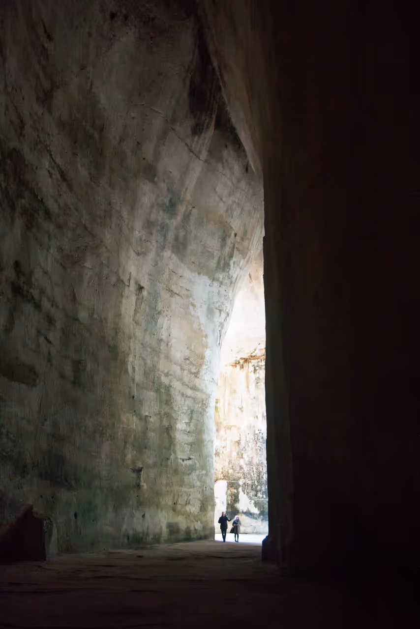 Ear of dionysius in Syracuse