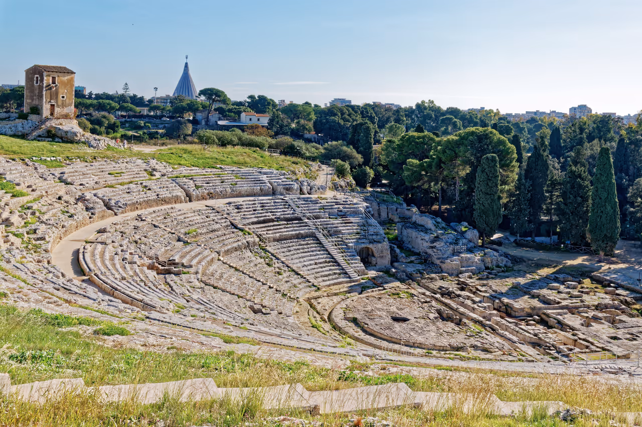 Greek theatre of in Syracuse