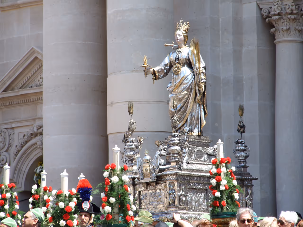 Feast of saint lucy festival in Syracuse
