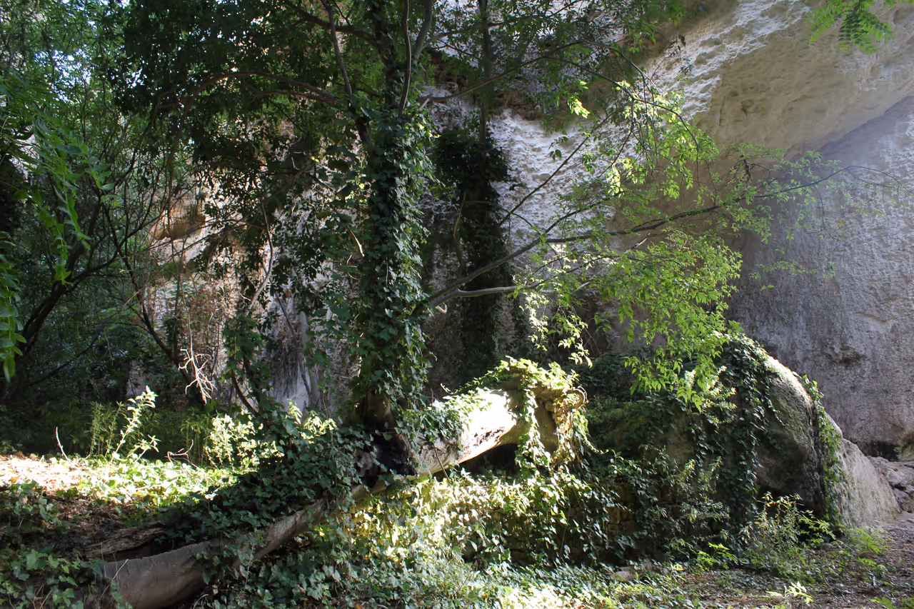 Capuchin quarry gardens in Syracuse