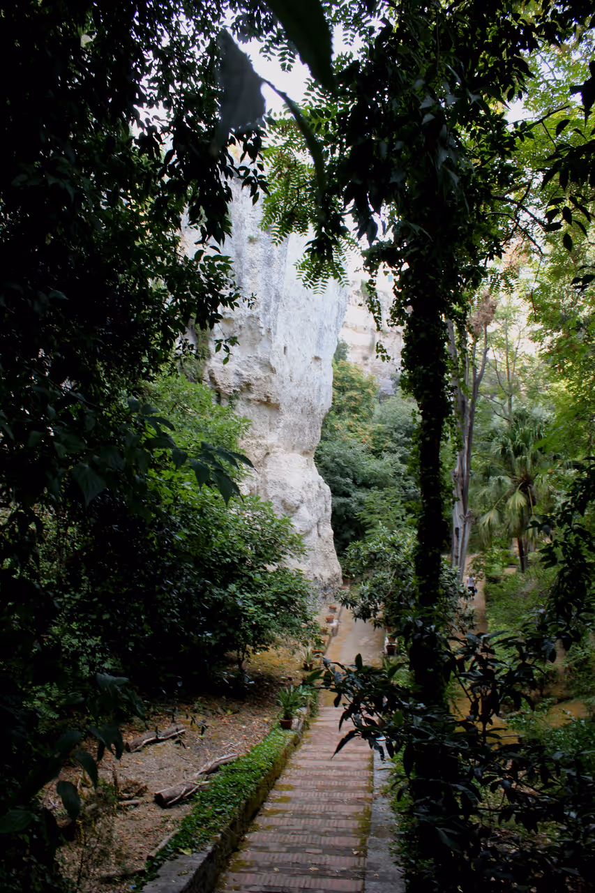 Capuchin quarry gardens in Syracuse