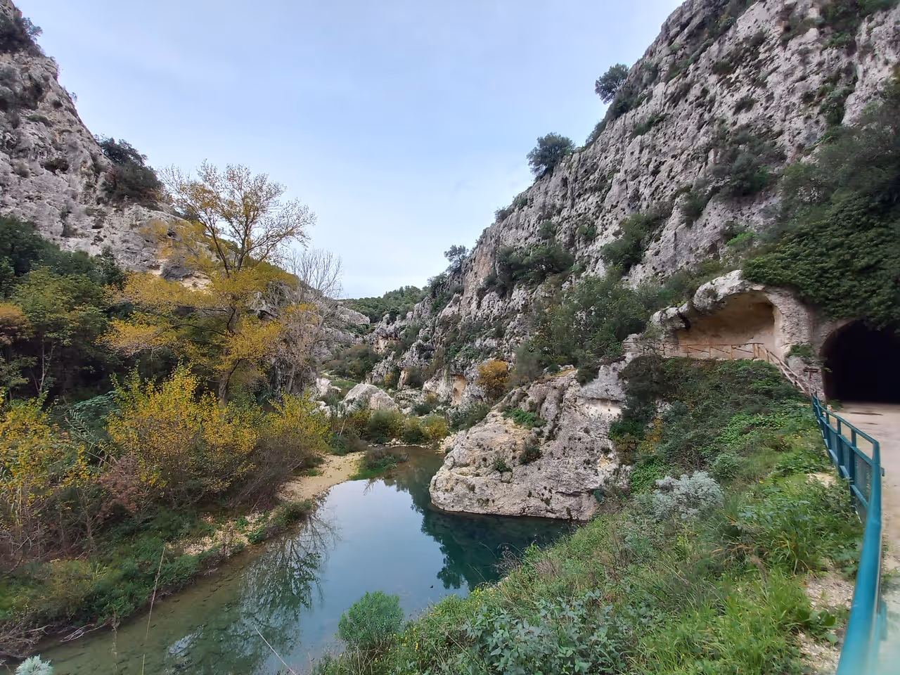 Anapo valley nature reserve in Syracuse