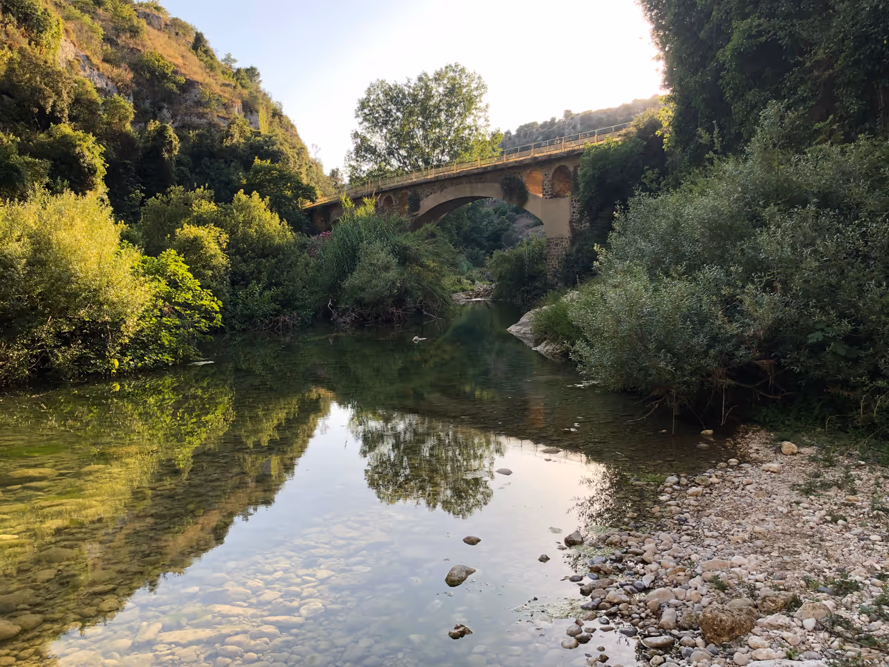 Anapo valley nature reserve in Syracuse