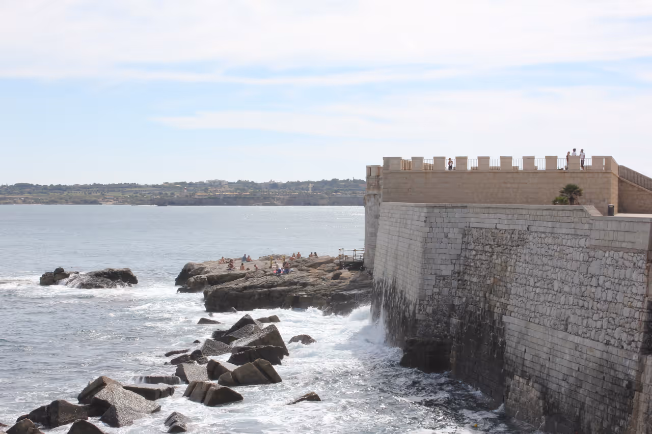 Plemmirio marine park in Syracuse