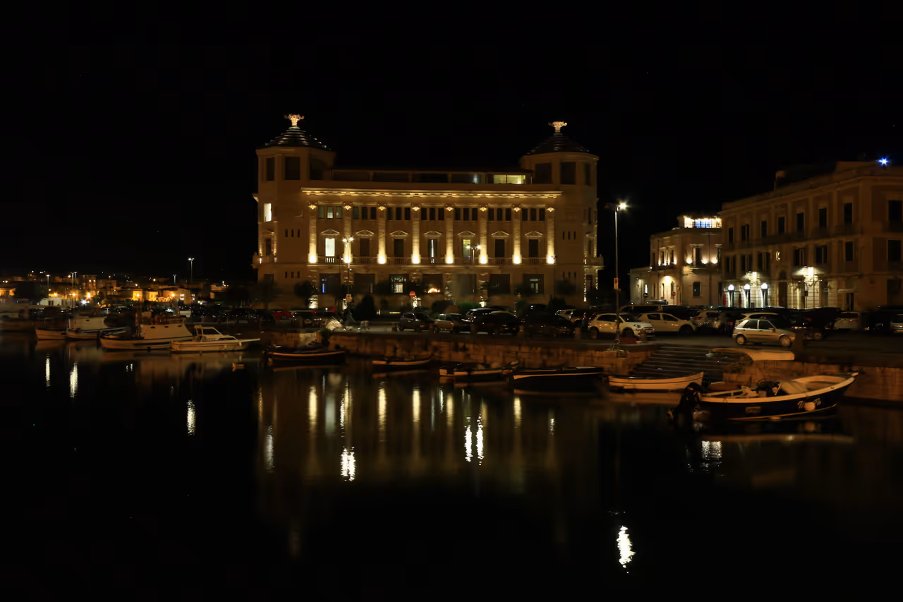 Piazza san rocco area nightlife spot in Syracuse