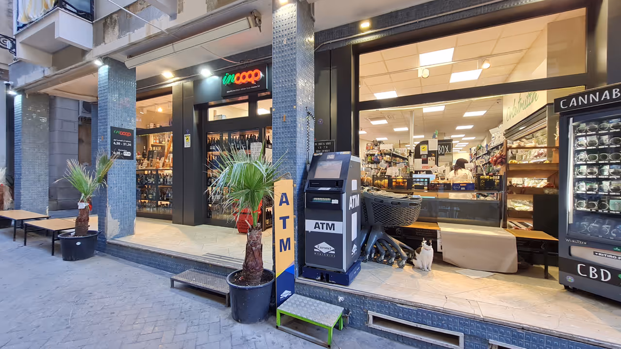 Via cavour district nightlife spot in Syracuse