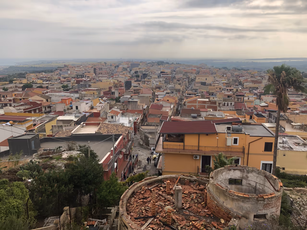 View from San giacomo belvedere in Syracuse