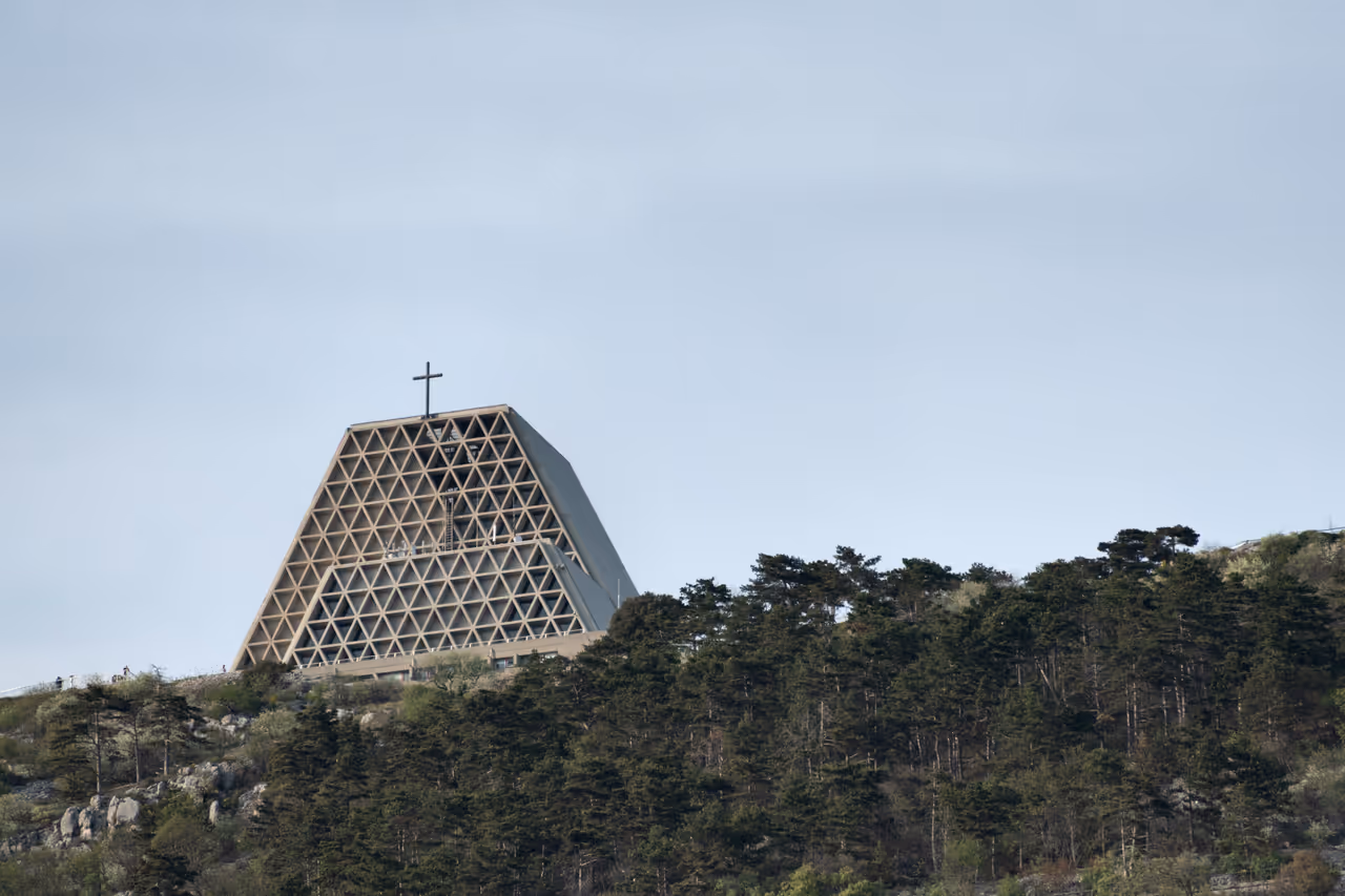 Temple of monte grisa in Trieste