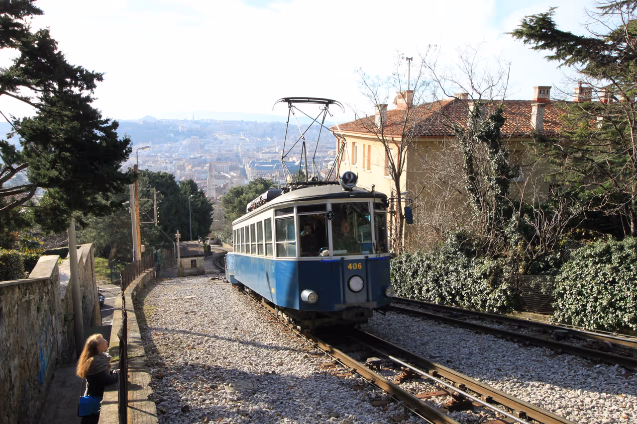 Opicina tramway in Trieste