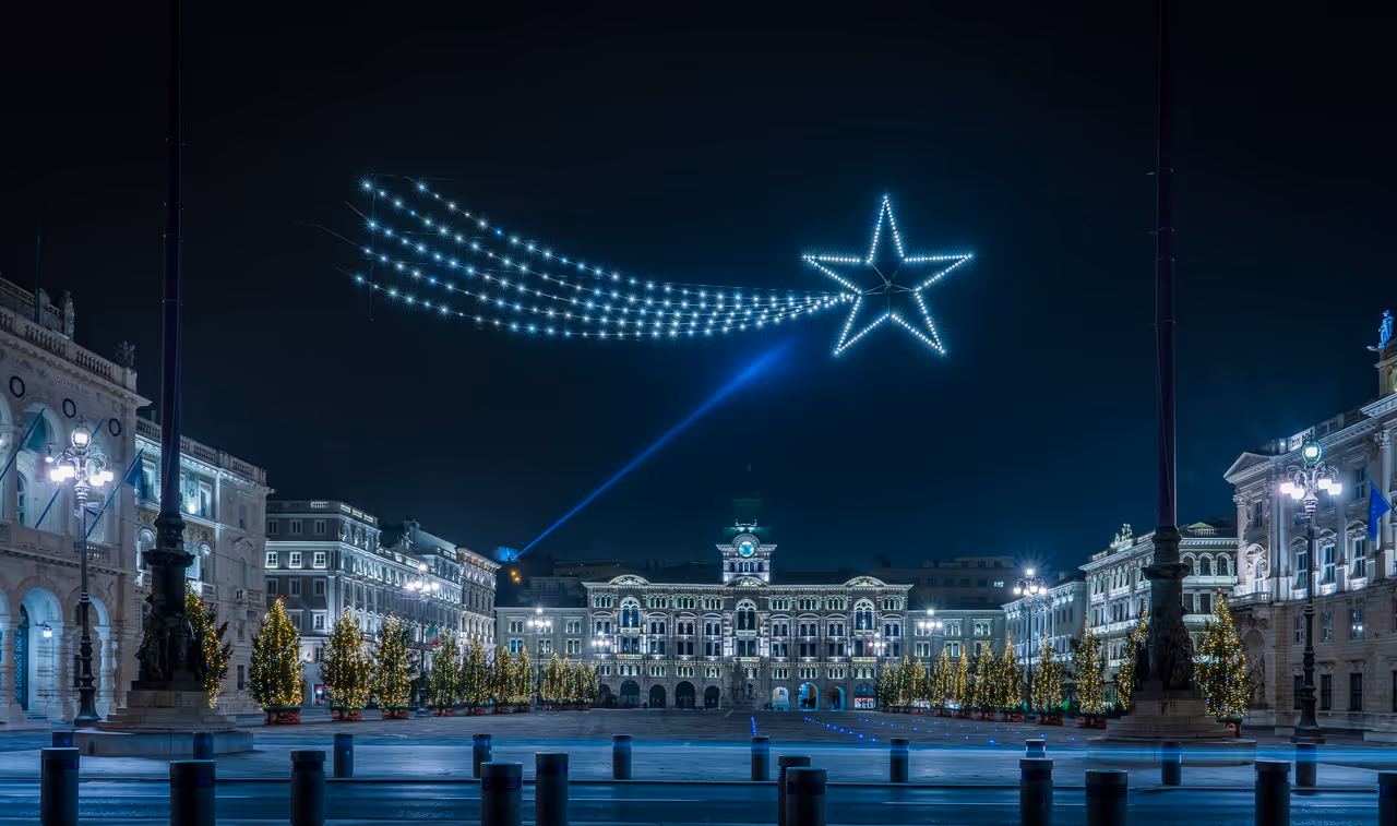 City Hall during Christmas, Trieste