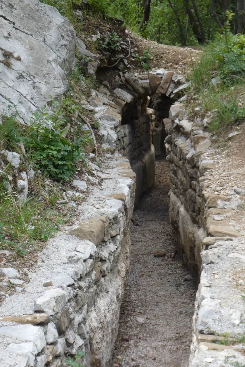 Val rosandra roman aqueduct in Trieste