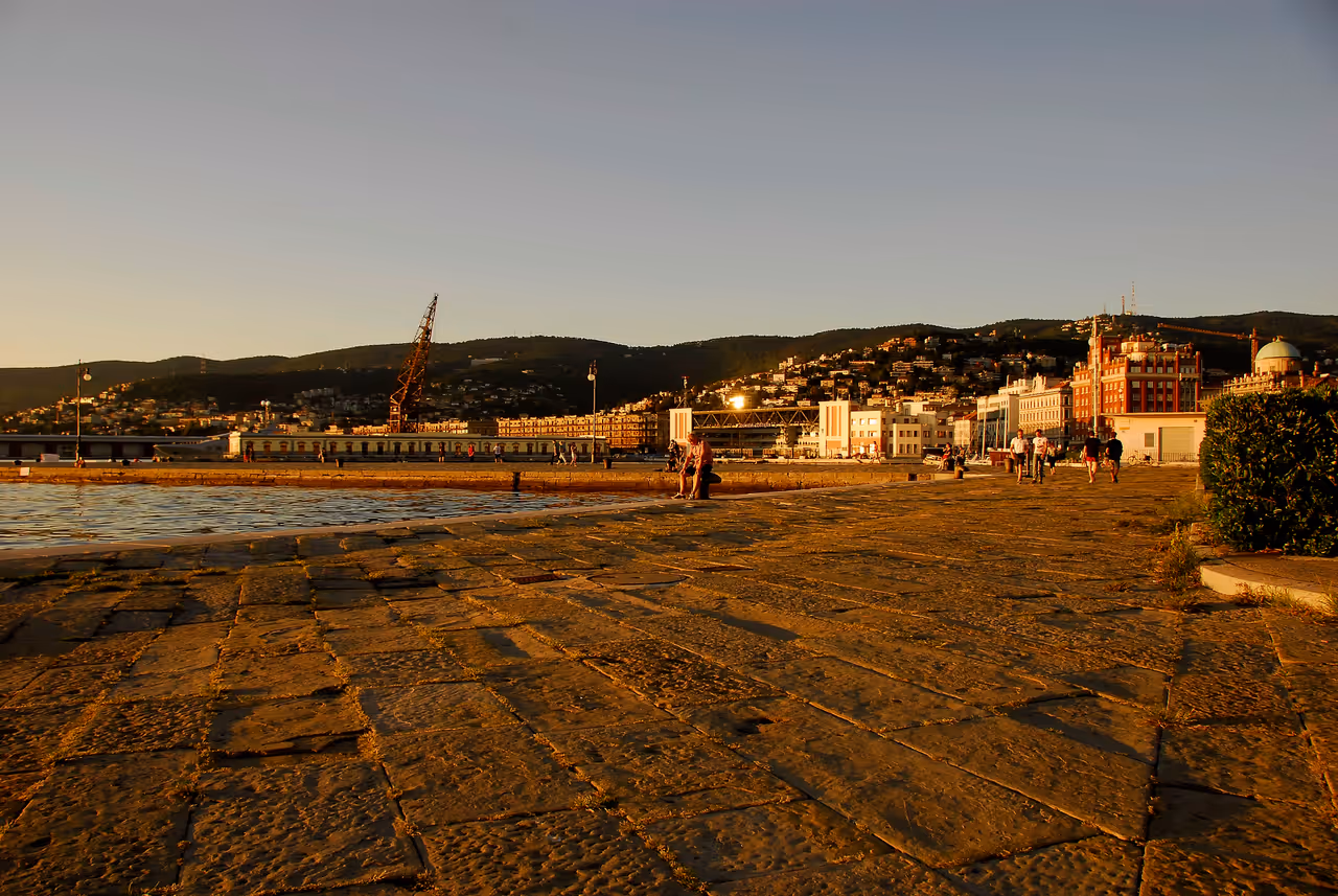 Audace pier in Trieste
