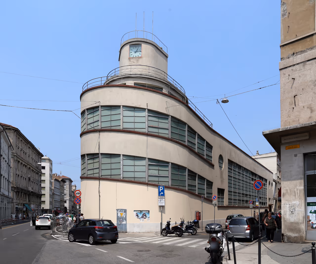 The covered market market in Trieste