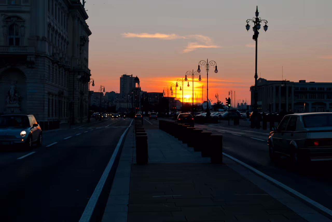 The waterfront nightlife spot in Trieste