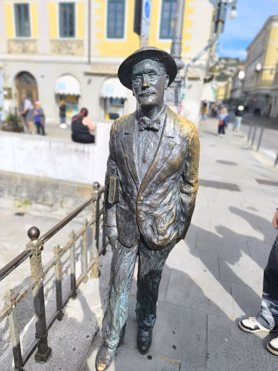 James joyce statue on ponte rosso in Trieste