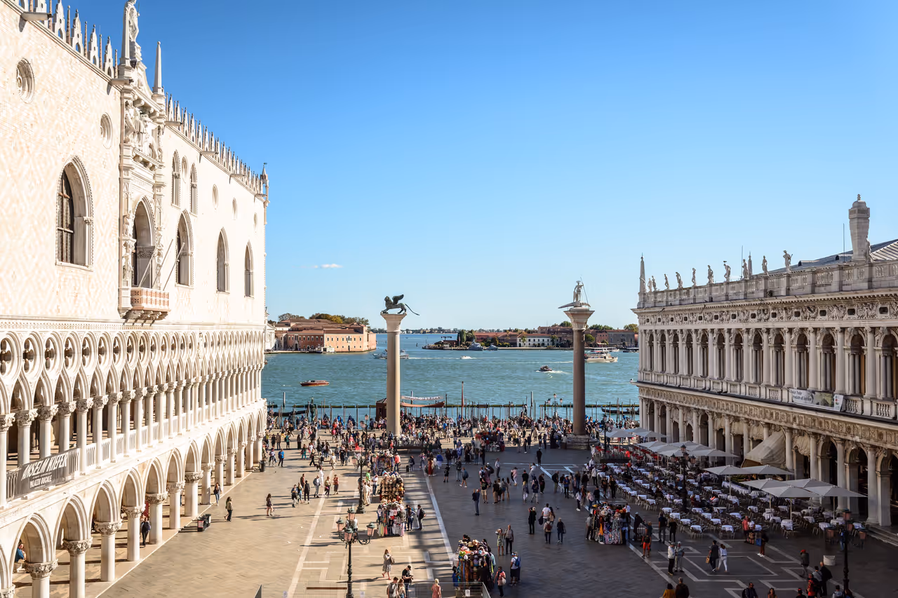 View from St mark's basilica in Venice
