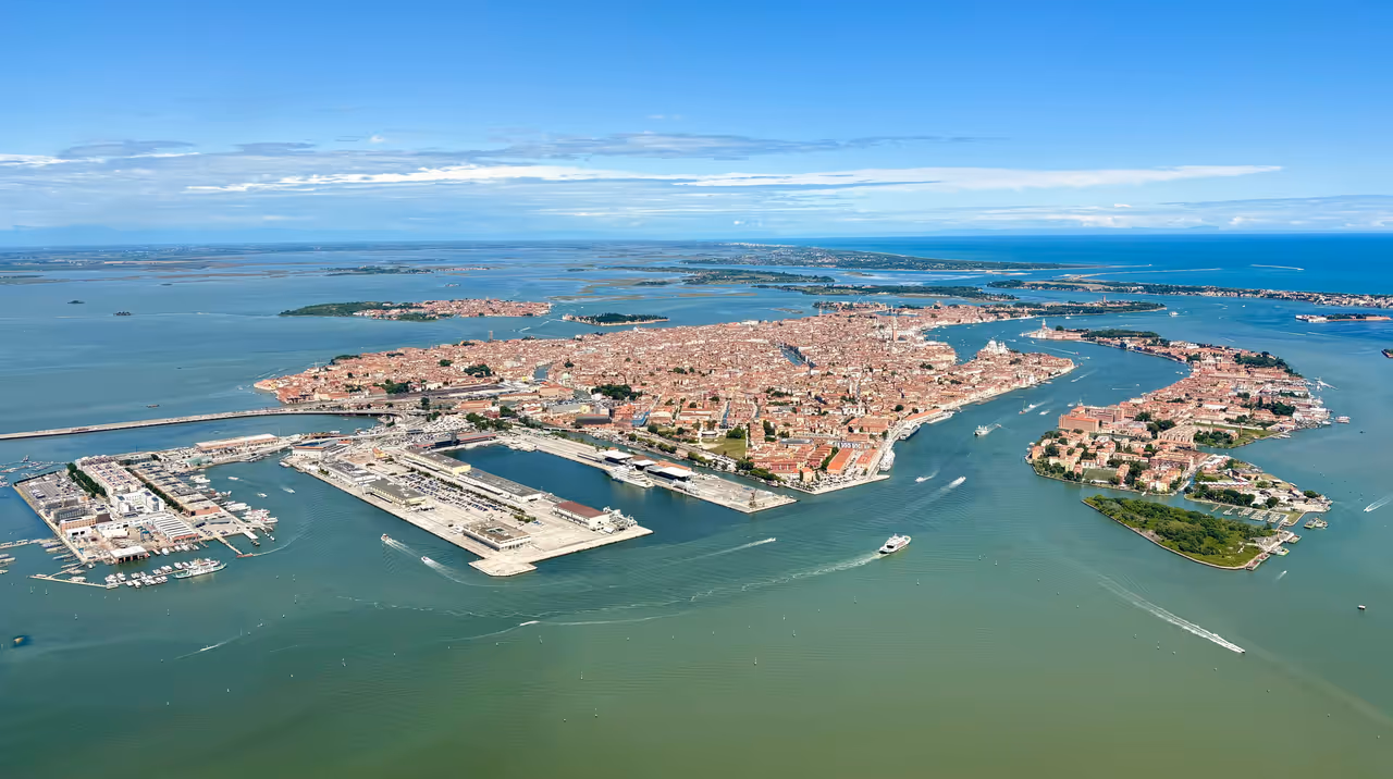 Aerial view of Venice