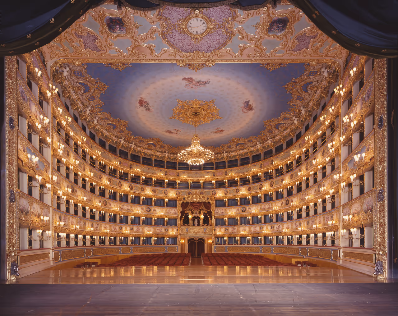 La Fenice Opera House from the stage