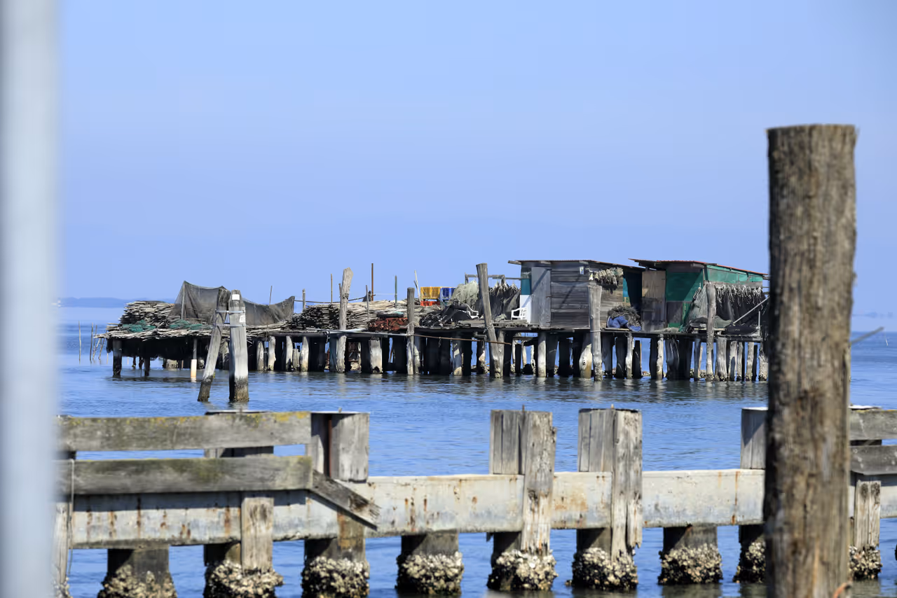 Pellestrina island trail cycling in Venice