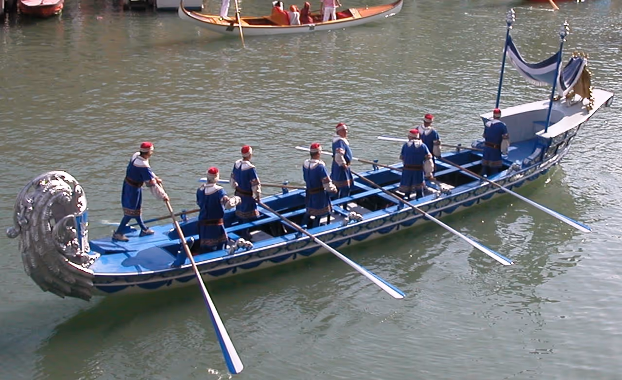 Historical regatta festival in Venice