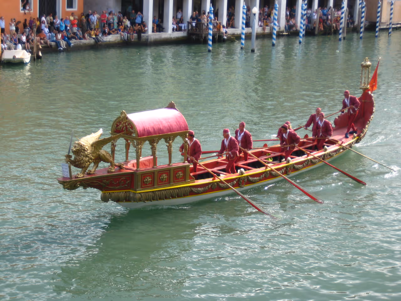 Historical regatta festival in Venice