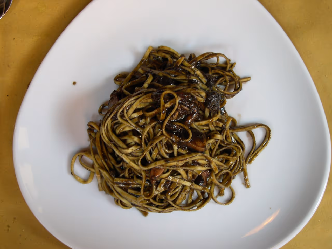 Cuttlefish in black ink food in Venice