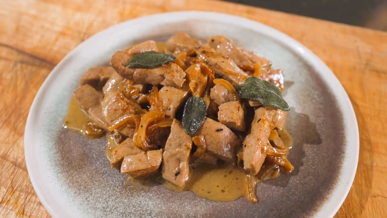 Venetian liver and onions food in Venice
