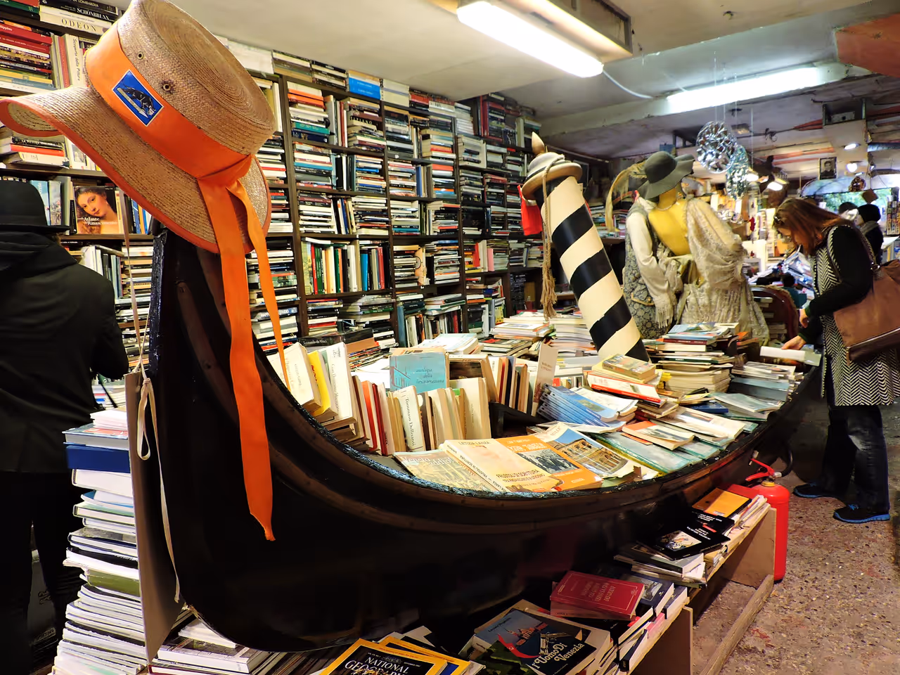 High water bookshop in Venice