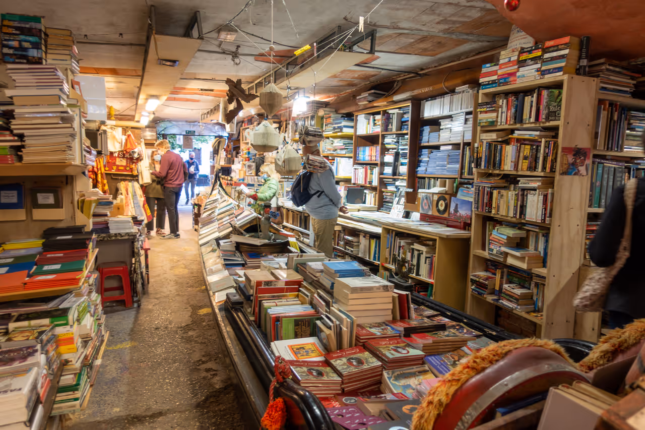 High water bookshop in Venice