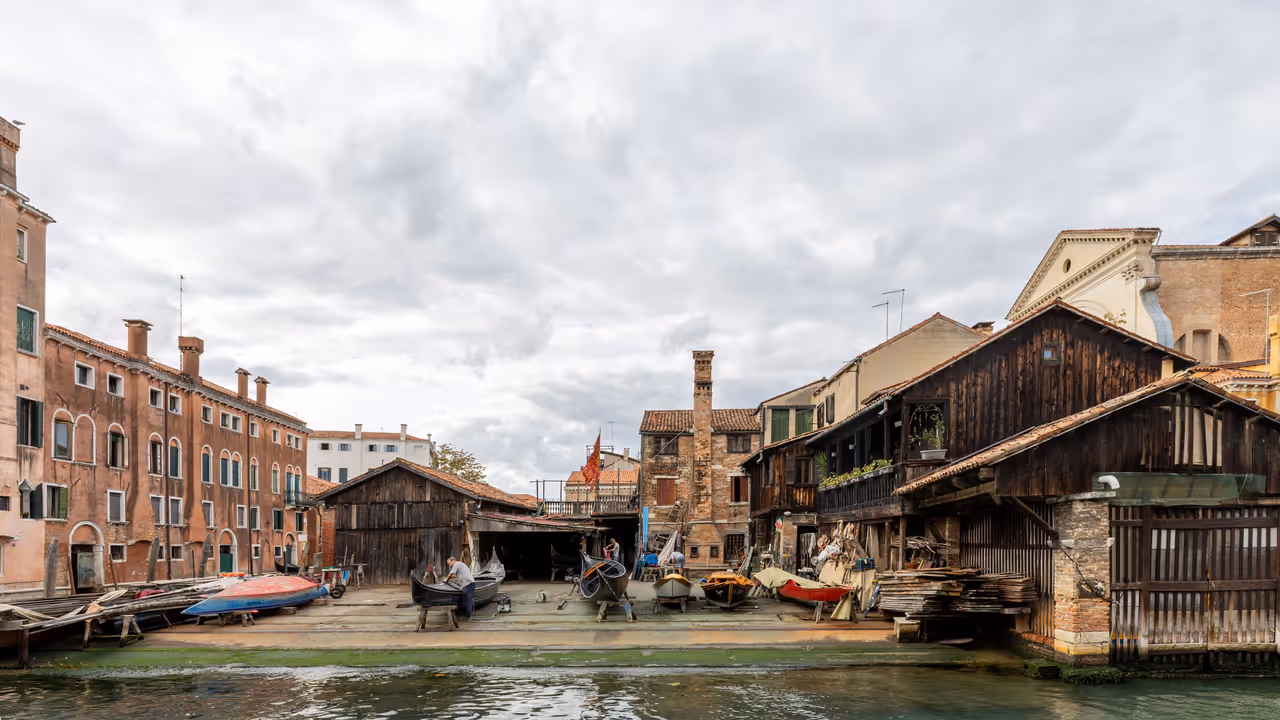 San trovaso boatyard in Venice