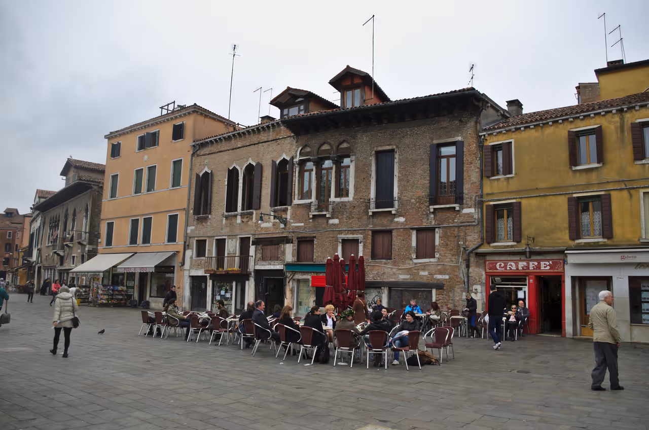 Santa margherita square nightlife spot in Venice