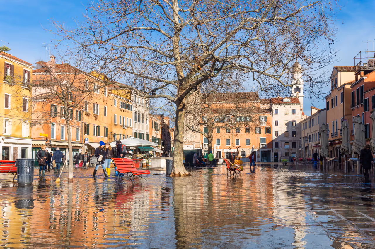 Santa margherita square nightlife spot in Venice