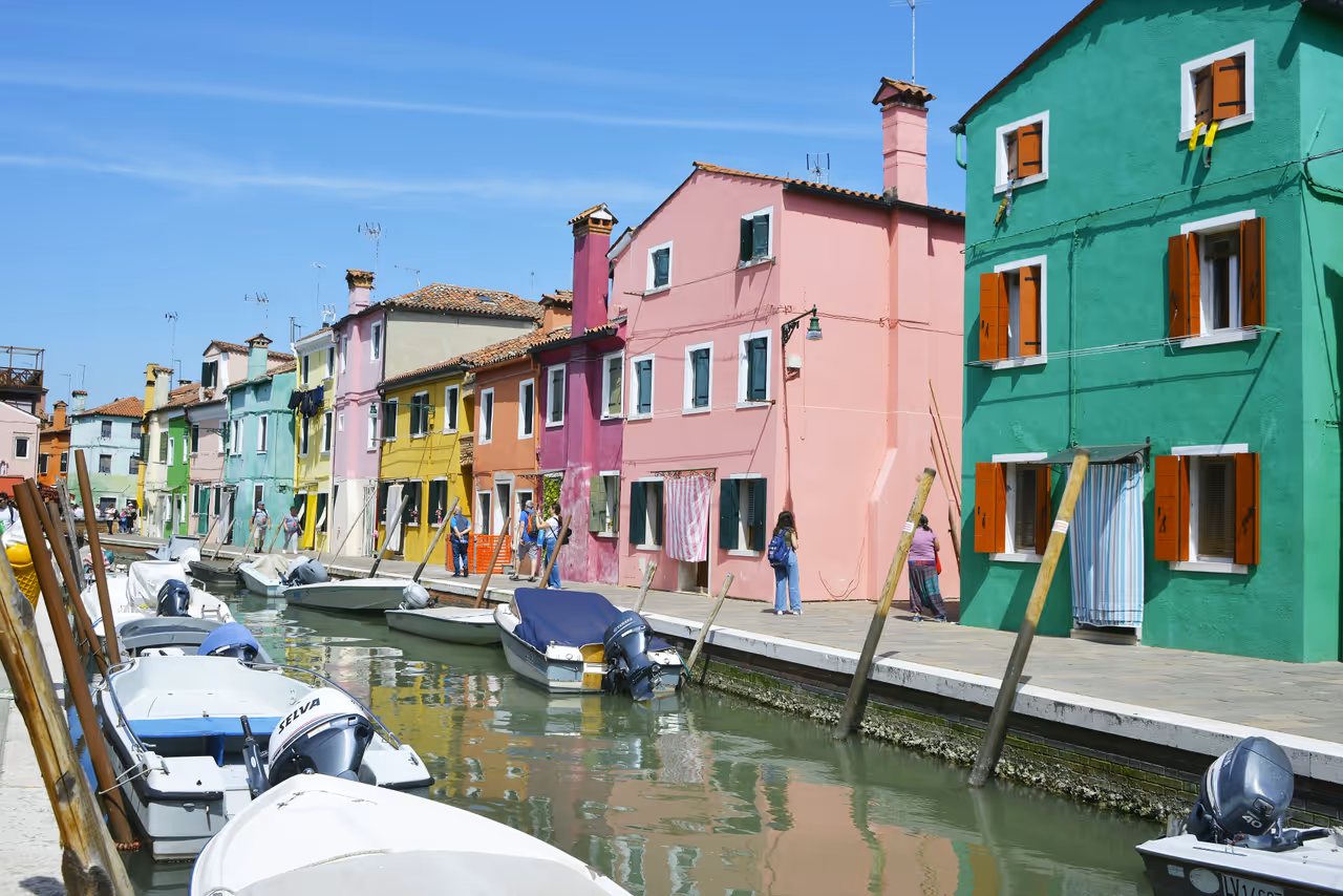 Burano colourful houses in Venice
