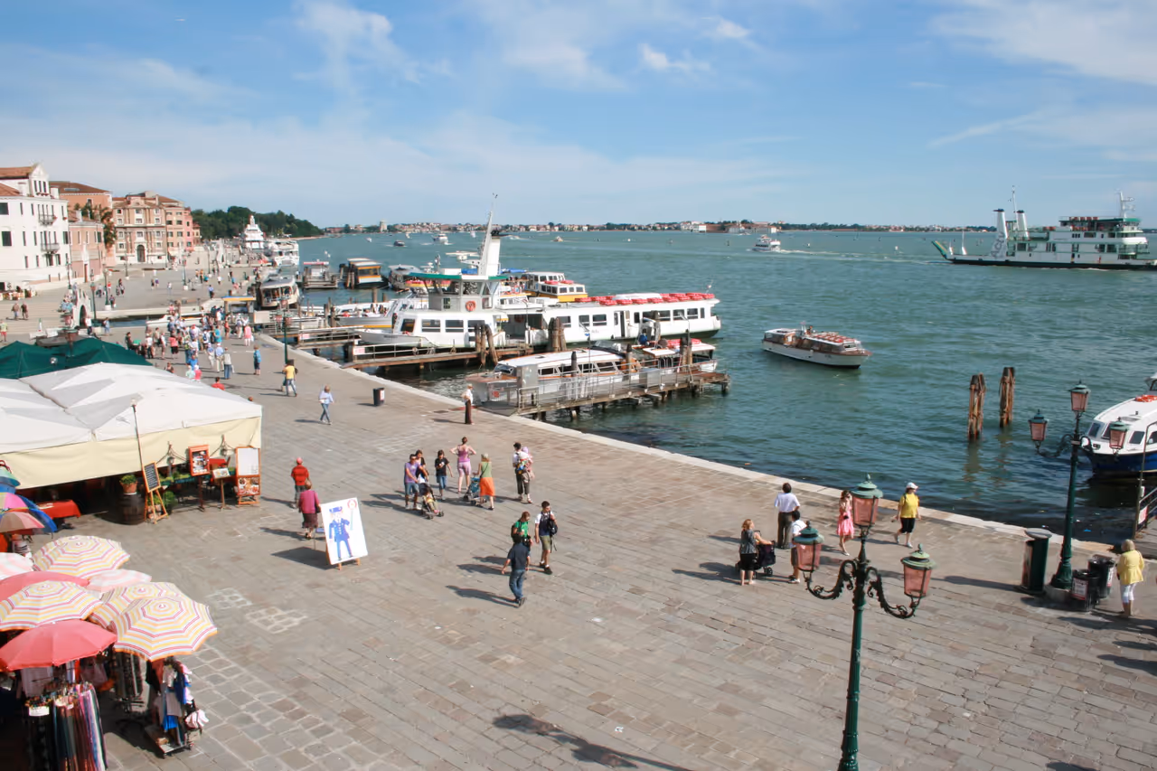 Schiavoni waterfront in Venice
