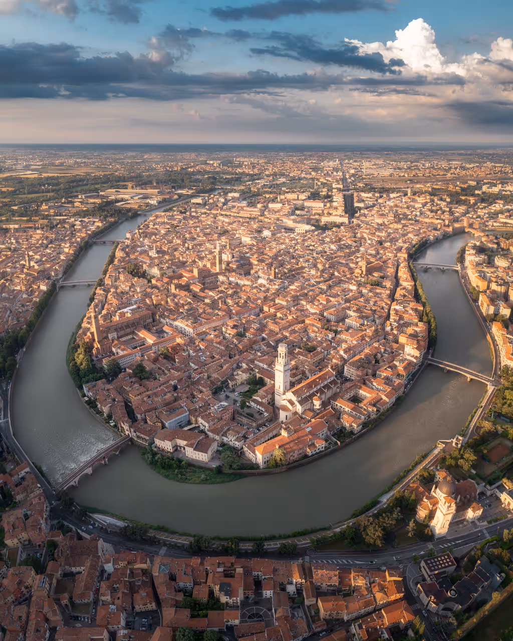 Cycling the adige path in Verona